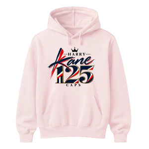 Harry Kane 125 caps football milestone graphic Unisex Hoodie
