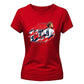 Harry Kane 125 caps football portrait graphic Ladies T-Shirt