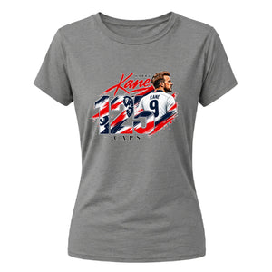 Harry Kane 125 caps football portrait graphic Ladies T-Shirt
