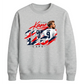 Harry Kane 125 caps football portrait graphic Unisex Sweatshirt
