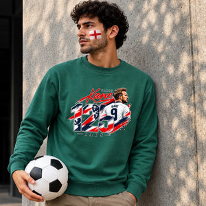 Harry Kane 125 caps football portrait graphic Unisex Sweatshirt