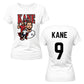 Harry Kane 9 Striker Graphic Football Ladies T-Shirt