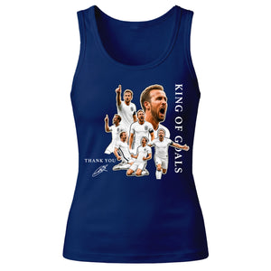 Harry Kane King Of Goals Womens Football Ladies Tank Top