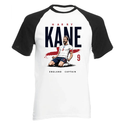Harry Kane No9 England Captain Football Baseball T-Shirt
