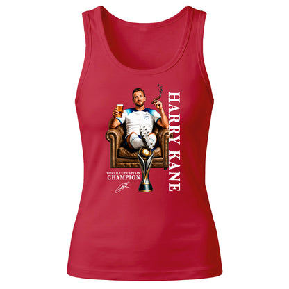 Harry Kane World Cup Champion Womens Ladies Tank Top