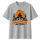 Haunted house moon night graphic Halloween Oversized t-shirt