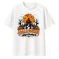 Haunted house moon night graphic Halloween Oversized t-shirt