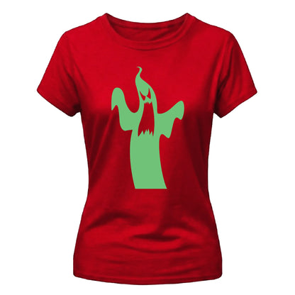 Haunting screaming ghost Glow in the Dark Ladies T-Shirt