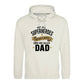 Worlds Best Dad Fathers Day Hero Dad Quote Style Hoodie Fit Father Day Hoodie - Gift for Dad UK