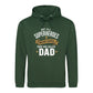 Worlds Best Dad Fathers Day Hero Dad Quote Style Hoodie Fit Father Day Hoodie - Gift for Dad UK