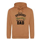 Worlds Best Dad Fathers Day Hero Dad Quote Style Hoodie Fit Father Day Hoodie - Gift for Dad UK