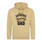 Worlds Best Dad Fathers Day Hero Dad Quote Style Hoodie Fit Father Day Hoodie - Gift for Dad UK