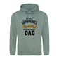 Worlds Best Dad Fathers Day Hero Dad Quote Style Hoodie Fit Father Day Hoodie - Gift for Dad UK