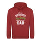 Worlds Best Dad Fathers Day Hero Dad Quote Style Hoodie Fit Father Day Hoodie - Gift for Dad UK
