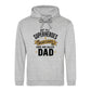 Worlds Best Dad Fathers Day Hero Dad Quote Style Hoodie Fit Father Day Hoodie - Gift for Dad UK