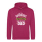 Worlds Best Dad Fathers Day Hero Dad Quote Style Hoodie Fit Father Day Hoodie - Gift for Dad UK