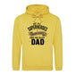 Worlds Best Dad Fathers Day Hero Dad Quote Style Hoodie Fit Father Day Hoodie - Gift for Dad UK