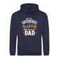Worlds Best Dad Fathers Day Hero Dad Quote Style Hoodie Fit Father Day Hoodie - Gift for Dad UK