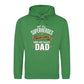 Worlds Best Dad Fathers Day Hero Dad Quote Style Hoodie Fit Father Day Hoodie - Gift for Dad UK