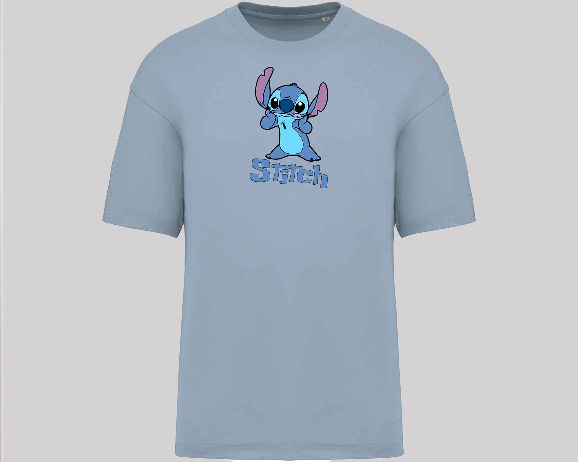 Stitch T-Shirt, Cute Alien Oversized Tee for Fans,100% Organic Cotton Unisex Graphic Shirt, Cool Cartoon Shirt for Stitch Lovers M8404