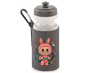 Back To School Kids Water Bottle, Labubu Printed Design, 500ml BPA Free Soft Water Bottle Included, Stylish Drink Bottle For School M8481
