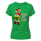 Hilarious cheeky Grinch graphic Christmas Ladies T-Shirt