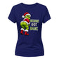 Hilarious cheeky Grinch graphic Christmas Ladies T-Shirt