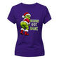 Hilarious cheeky Grinch graphic Christmas Ladies T-Shirt