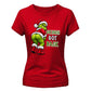 Hilarious cheeky Grinch graphic Christmas Ladies T-Shirt