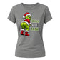 Hilarious cheeky Grinch graphic Christmas Ladies T-Shirt
