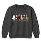 Hilarious costumed geese line Halloween Kids Sweatshirt