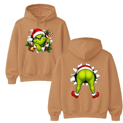 Hilarious double-sided character Christmas Unisex Hoodie