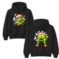 Hilarious double-sided character Christmas Unisex Hoodie