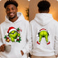 Hilarious double-sided character Christmas Unisex Hoodie