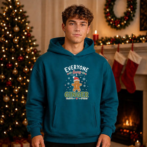 Hilarious Gingerbread Man Quote Christmas Oversized Hoodie