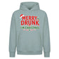 Hilarious Merry Drunk Drinking Christmas Oversized Hoodie