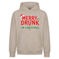 Hilarious Merry Drunk Drinking Christmas Oversized Hoodie