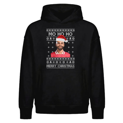 Hilarious Mo Ho Ho Football Christmas Oversized Hoodie