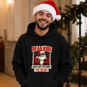 Hilarious parent joke pays bill Christmas Unisex Hoodie
