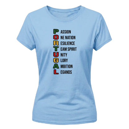 Honor Portugal football tournament Ladies Fit t-shirt