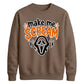 Horror mask scream quote print Halloween Unisex Sweatshirt