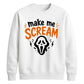 Horror mask scream quote print Halloween Unisex Sweatshirt