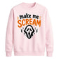 Horror mask scream quote print Halloween Unisex Sweatshirt