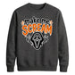 Horror mask scream quote print Halloween Unisex Sweatshirt