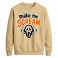 Horror mask scream quote print Halloween Unisex Sweatshirt