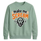 Horror mask scream quote print Halloween Unisex Sweatshirt