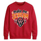 Horror mask scream quote print Halloween Unisex Sweatshirt