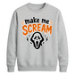 Horror mask scream quote print Halloween Unisex Sweatshirt
