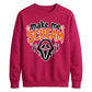 Horror mask scream quote print Halloween Unisex Sweatshirt