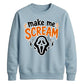 Horror mask scream quote print Halloween Unisex Sweatshirt